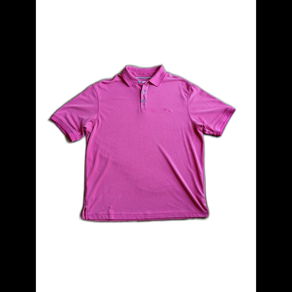 Tommy Bahama Light Red Modal Polo Shirt Large